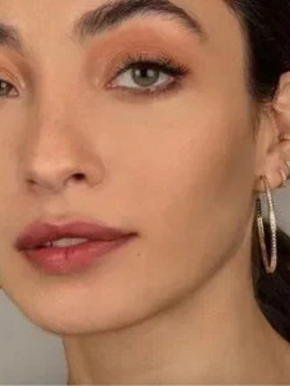HOOP 18K Gold Plated Hoop Crystal Earrings